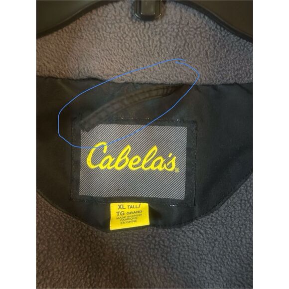 Cabela’s Men’s Fleece Lined Jacket Black Full Zip Size XL (5803) - Picture 5 of 9